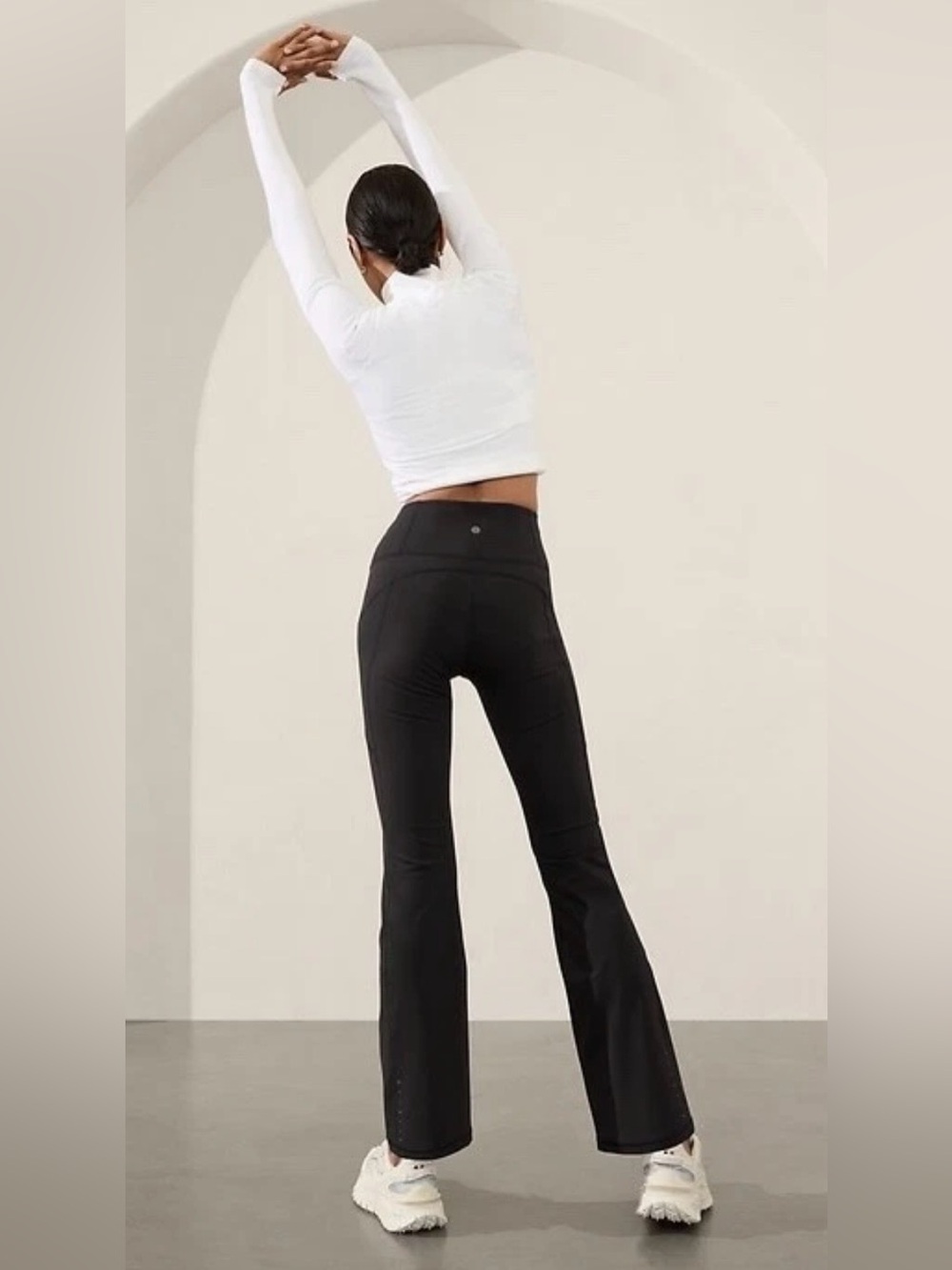 Athleta Rainier High Rise Wide Leg Bootcut Pant Legging Size XS Black - Picture 12 of 15